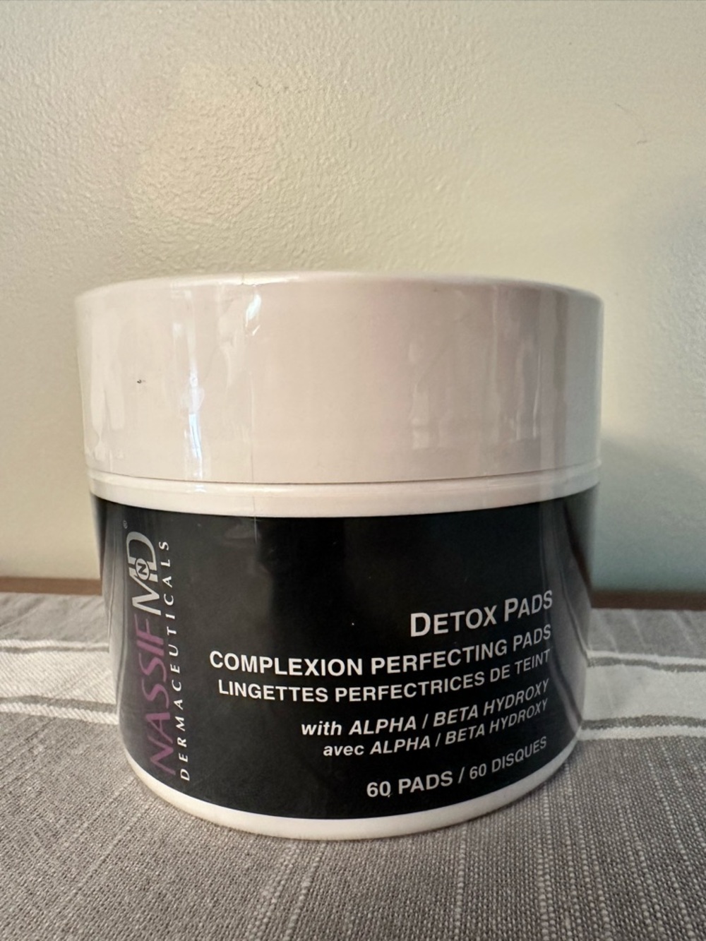 NassifMD Dermaceuticals Detox Pads Complexion Perfecting Pads 60ct New & Sealed